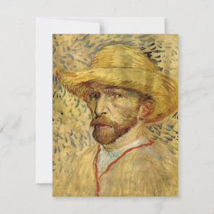 Autoportrait de Vincent van Gogh au chapeau de pai