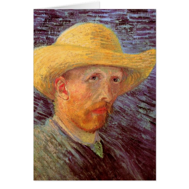 Autoportrait de Vincent van Gogh au chapeau de pai (Devant)