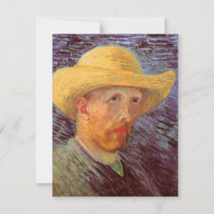 Autoportrait de Vincent van Gogh au chapeau de pai