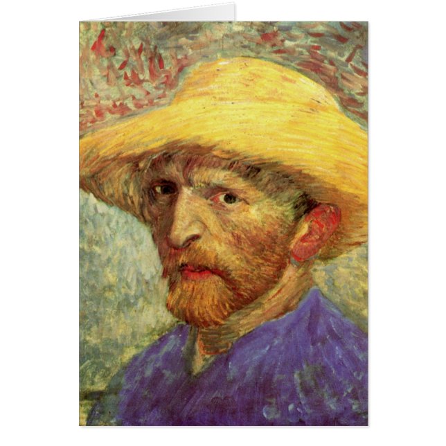 Autoportrait de Vincent van Gogh au chapeau de pai (Devant)