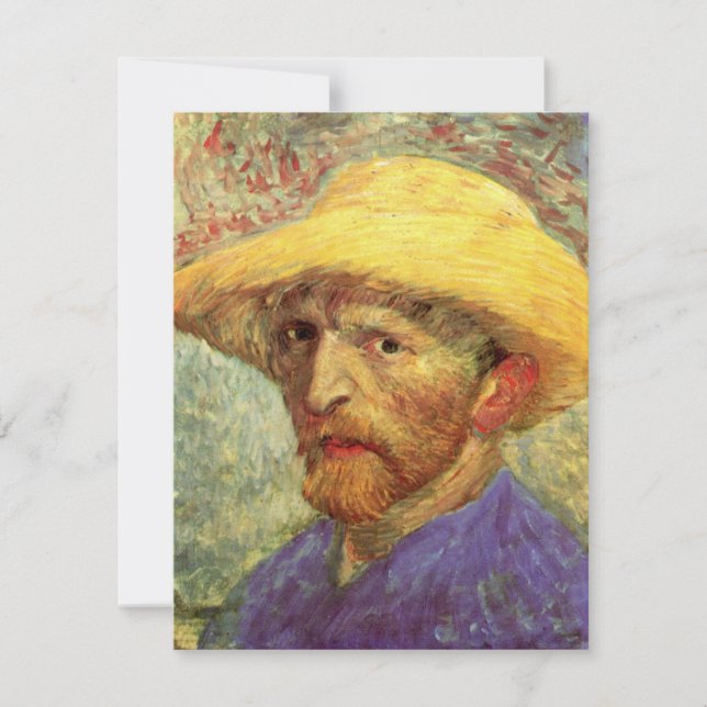 Autoportrait de Vincent van Gogh au chapeau de pai (Devant)
