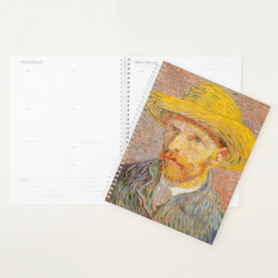 Autoportrait de Vincent Van Gogh avec chapeau de p
