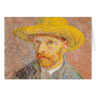 Autoportrait de Vincent Van Gogh avec chapeau de p