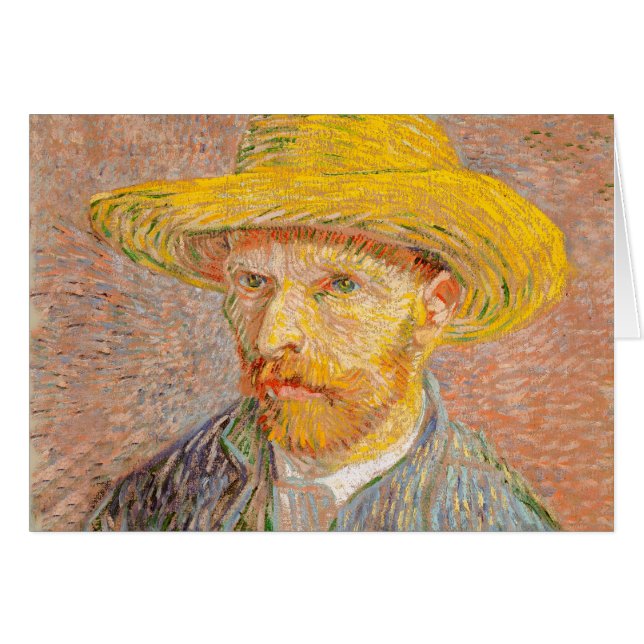 Autoportrait de Vincent Van Gogh avec chapeau de p (Devant horizontal)