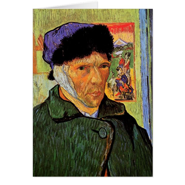 Autoportrait de Vincent van Gogh avec l'oreille ba (Devant)