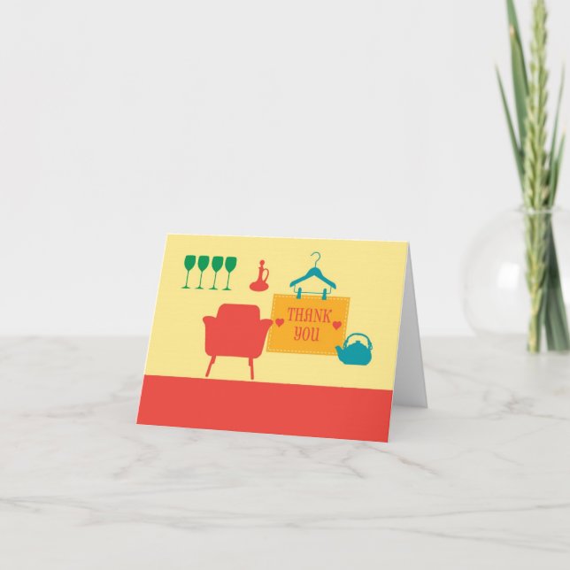 Autour De La Maison Carte de remerciements (Devant)