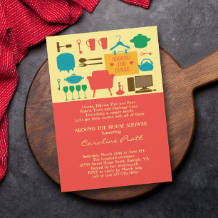 Autour de la maison Invitation de douche nuptiale