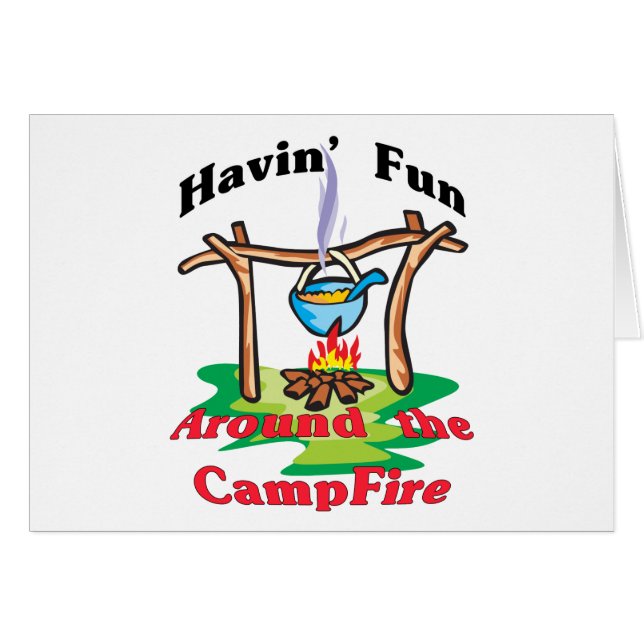 Autour du feu de camp (Devant horizontal)