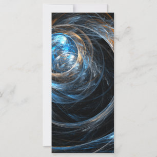 Autour du monde Abstrait Art Rack Card