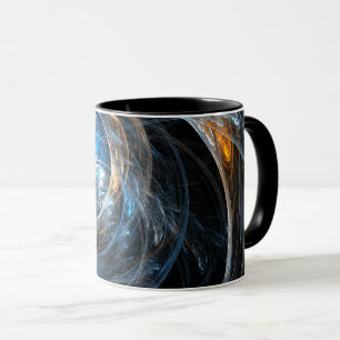 Autour du monde Abstrait de la Mug au café
