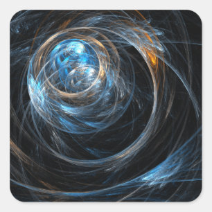 Autour du monde Sticker Carré d'art Abstrait