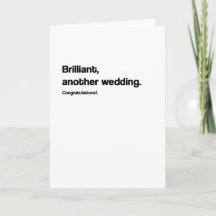 Autre carte Mariage amusante Mariage