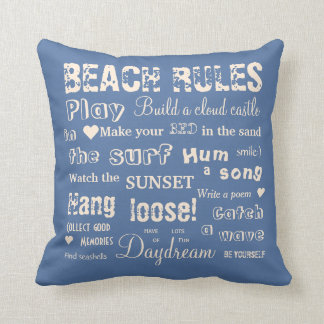 Autre Coussin réversible beige/bleu