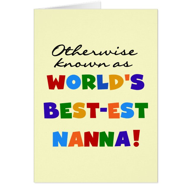 Autrement connu comme cadeaux de Meilleur-est Nann (Devant)