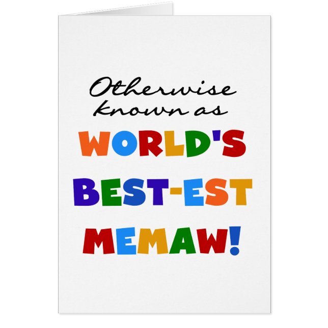 Autrement connu comme Meilleur-est Memaw du monde (Devant)