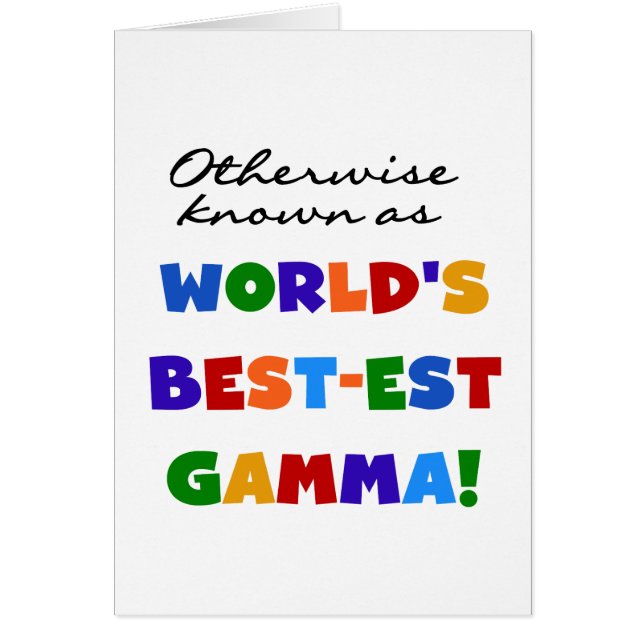 Autrement connu en tant que cadeaux du gamma (Devant)