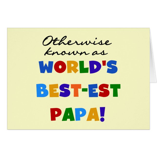 Autrement T-shirts et cadeaux connus du papa (Devant Horizontal)