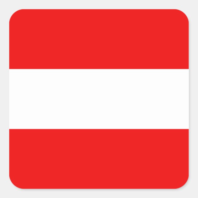 Autriche Autocollant de drapeau (Devant)