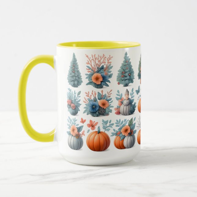 Autumn and Winter Seasonal Ceramic Mug (Gauche)