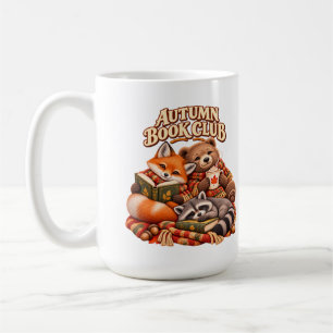 Autumn Book Club Cute Woodland Animals Mug