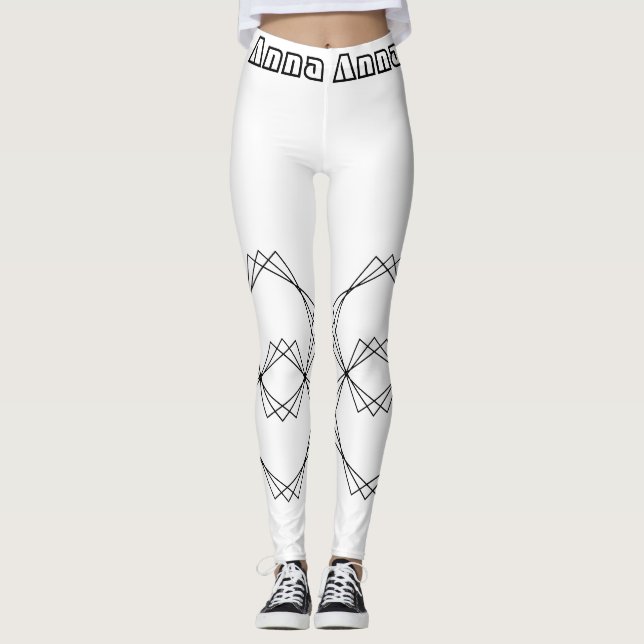 Autumn Chic Abstract Pattern Leggings for Women (Devant)