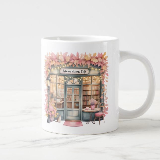 Autumn Dreams Café Mug — Cozy Floral Bookshop  (Droite)