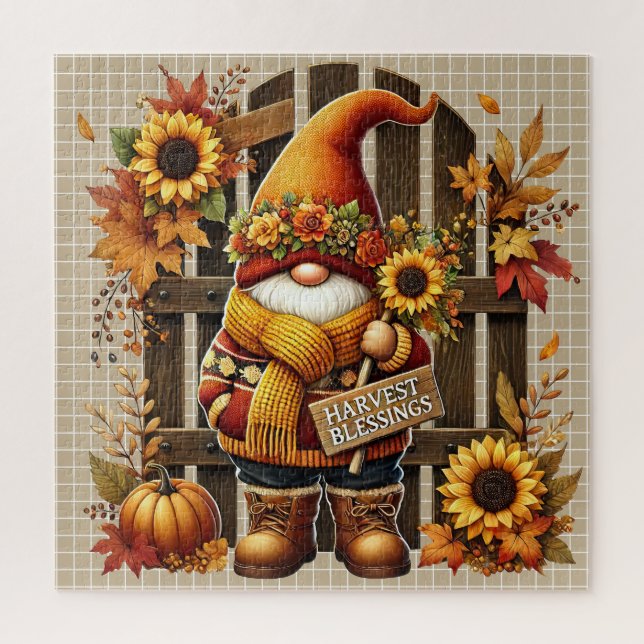Autumn Gnome Puzzle (Vertical)
