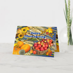 AUTUMN HARVEST ~ Carte Thanksgiving