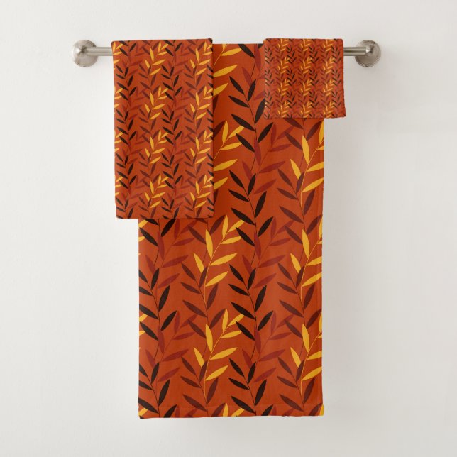 Autumn Leaves Pattern - Warm Fall Foliage Design (En situation)