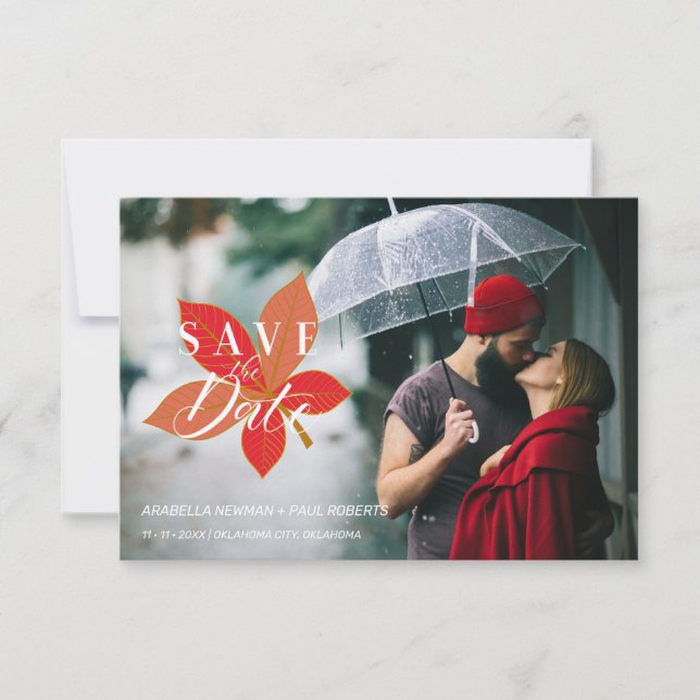 Autumn Leaves Themed Wedding Custom Photo Script (Devant)