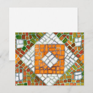AUTUMN MOSAIC 4.25x5.5 Carte plate / Horizontal