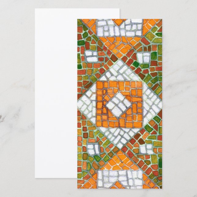 AUTUMN MOSAIC 8x4 Carte plate / Verticale (Devant / Derrière)
