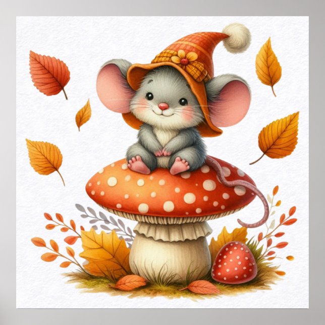 Autumn Mouse Poster (Devant)