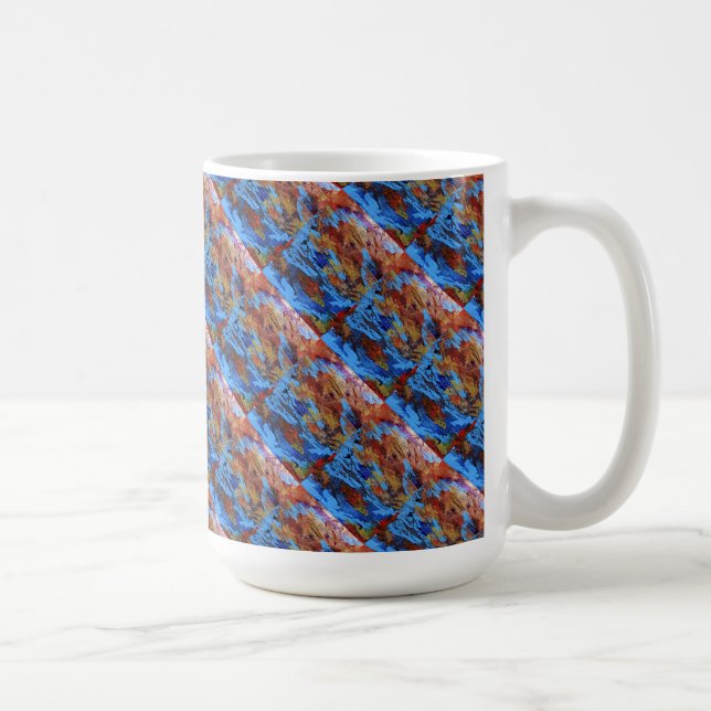 "Autumn Streams" Conception abstraite Mug (Droite)