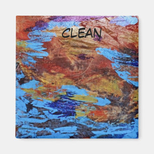 "Autumn Streams" Magnet de lave-vaisselle Abstrait