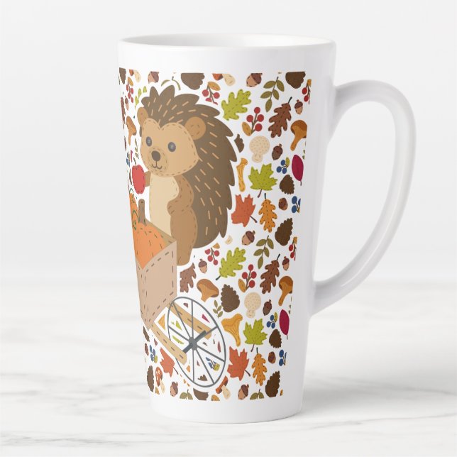 Autumn Woodland Friends 17oz Latte Mug (Droite)