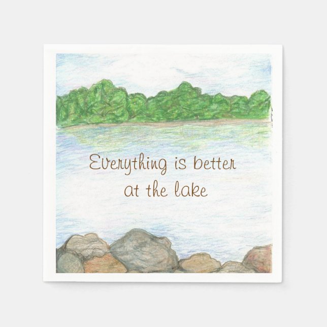 Aux serviettes en papier du lac (Devant)