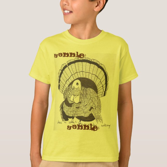 Avalez avalent le T-shirt de base d'enfants de la (Devant)