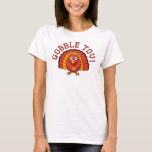 Avalez le T-shirt de Tov Thanksgivukkah Turquie<br><div class="desc">Célébrez Thanksgivukkah 2013 avec ce classique avalent le T-shirt de Tov ! Comporter une dinde jaune, orange, et brune drôle de bande dessinée portant un yamaka, et un collier d'étoile de David. Un thanksgiving de Hanoukka ne se produira pas pendant encore 77.000 années ! Saisissez ainsi cette grande chemise de...</div>