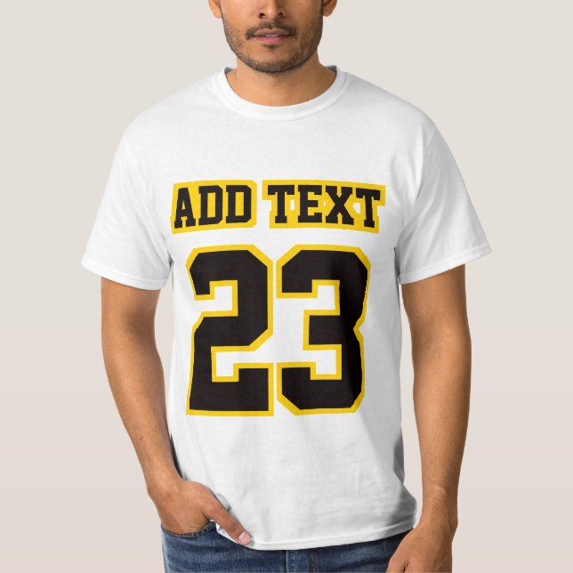 Avant BLANC BLACK OR Mens Valeur Coton T-shirt (Devant)