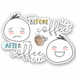 Avant Café Après Café Le Sticker Woolies