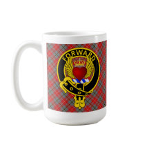 "AVANT" Coeur ailé Rouge Douglas Tartan Mug
