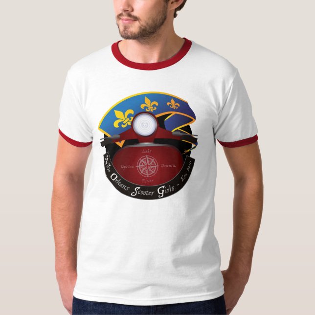 (avant et dos) T-shirt de "sonnerie" de logo de (Devant)