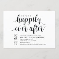 Avant heureusement pour toujours des invitations