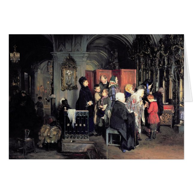 Avant la confession, 1877 (Devant horizontal)