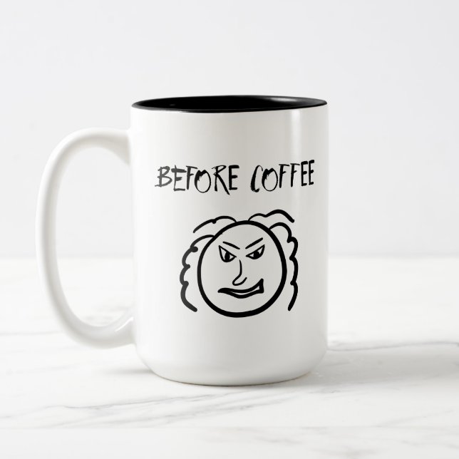 Avant Le Café, Après La Mug De Café (Gauche)