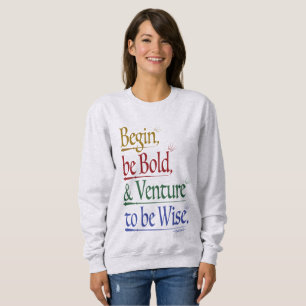 Avant - Sweatshirt de devis de Horace magique