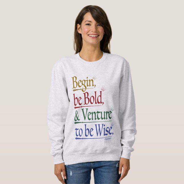 Avant - Sweatshirt de devis de Horace magique (Devant entier)