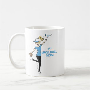 Avatar personnalisé #1 Baseball Mom Coffee Mug