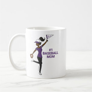 Avatar personnalisé #1 Baseball Mom Coffee Mug
